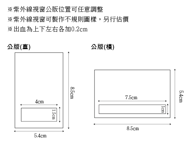 PVC紫外線測試卡